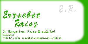 erzsebet raisz business card